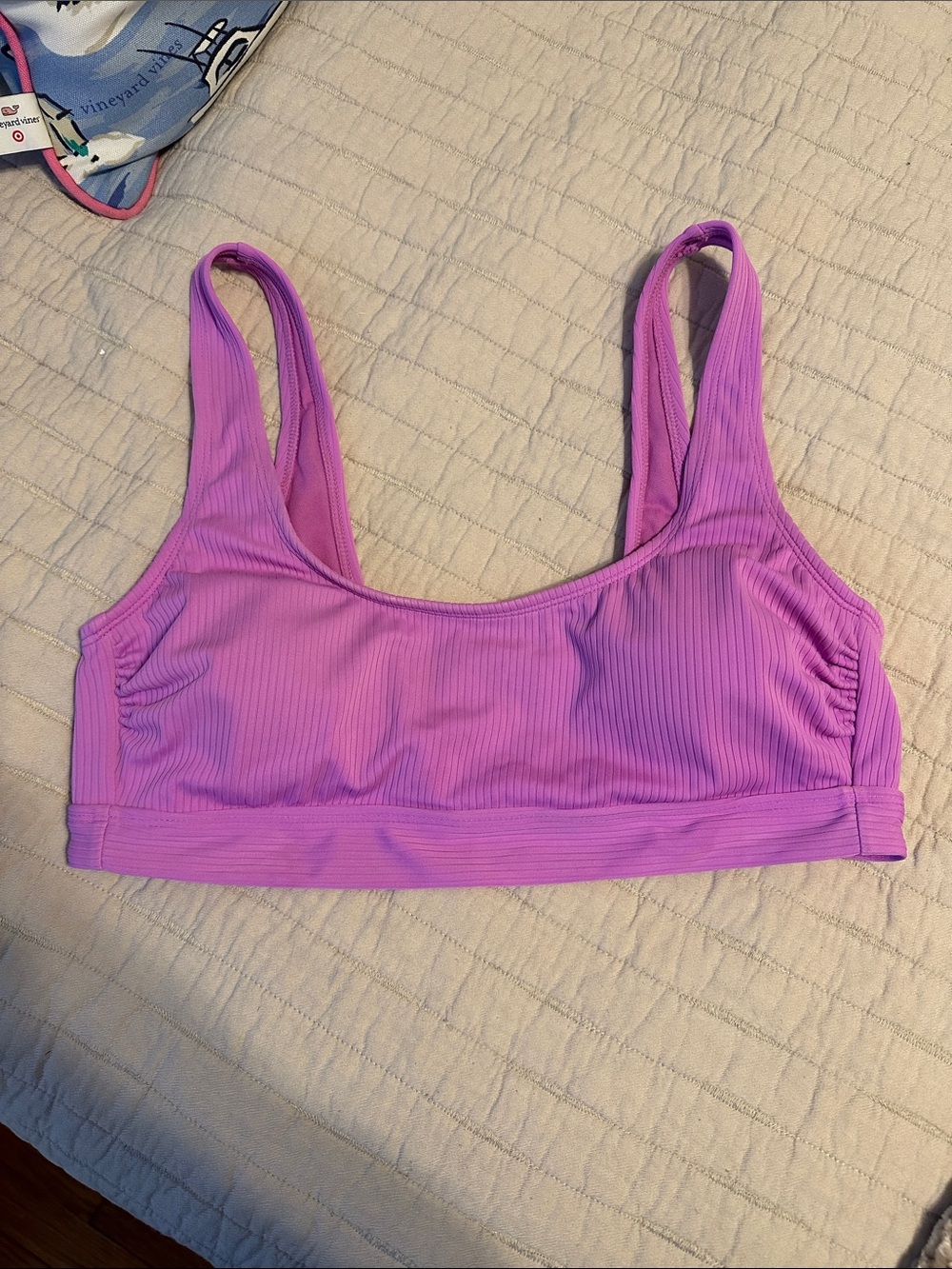 Stony clover target bathing suit top